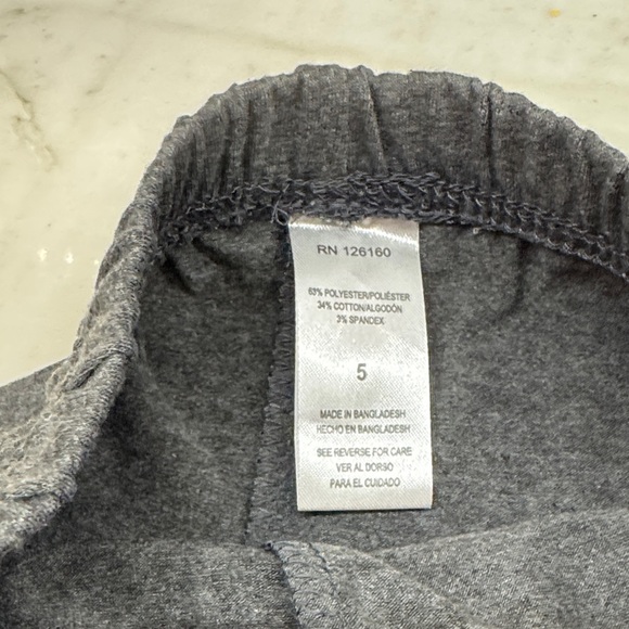 Little Lass Charcoal and Pink Floral Leggings with White ribbed top NWT - Picture 11 of 11